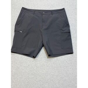 Castore Mens Charcoal Gray Stretch Performance Cargo Shorts Size 36 F1 Indy Golf